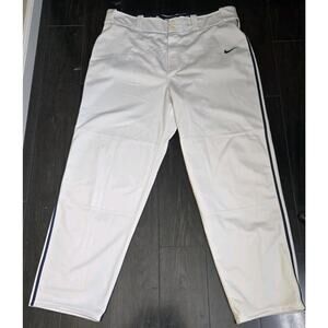 Nike Vapor 2 Piped Baseball Pants Size XL White With Black Pinstripes